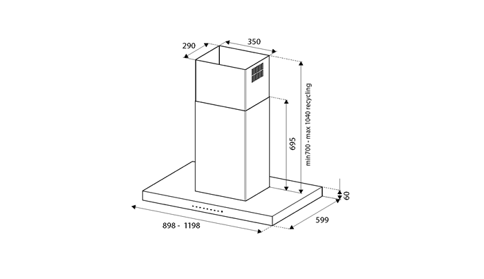 90cm eiland model | Bertazzoni