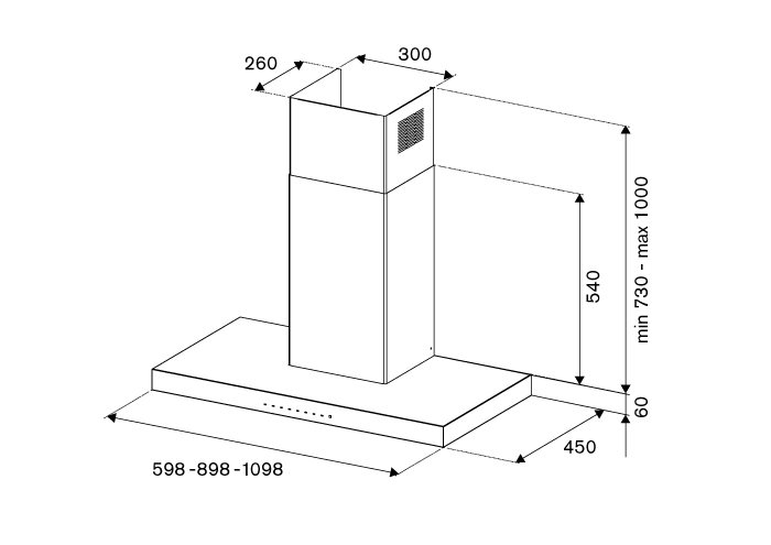 60 cm wandmodel | Bertazzoni