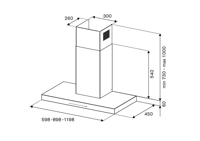 120cm wandmodel | Bertazzoni