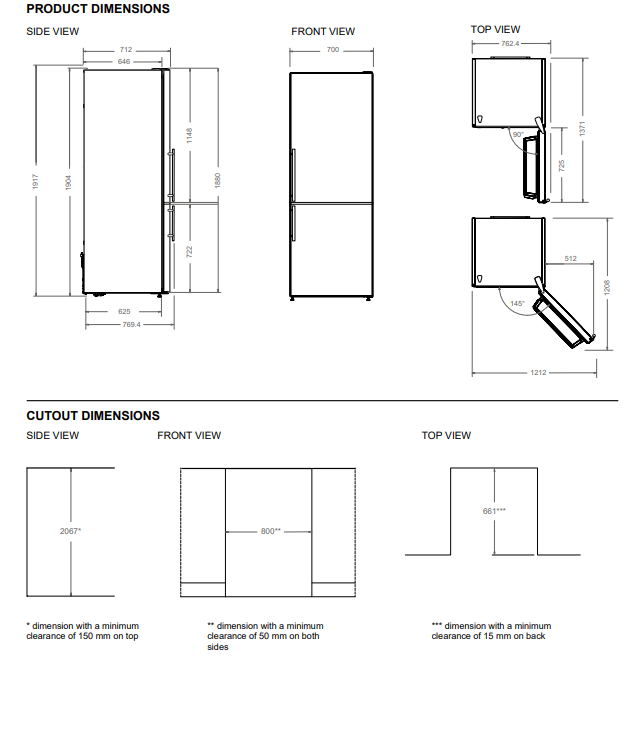 70 cm vrijstaande koel-vriescombinatie, roestvrijstaal | Bertazzoni