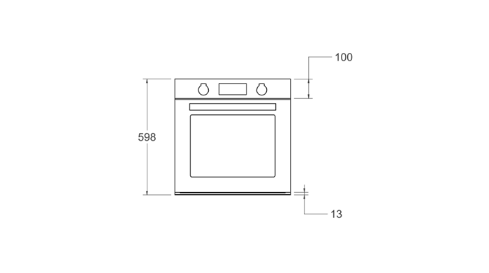 60cm Multifunctie stoomoven pyro tiptoets 11 functies, TFT display | Bertazzoni