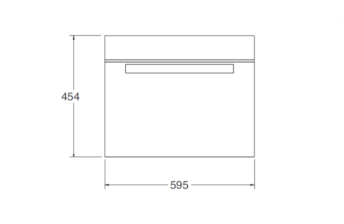 60x45cm Combi magnetron tiptetsbediening 13 functies, LED display | Bertazzoni